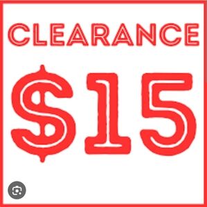 $15 Clearance Sale